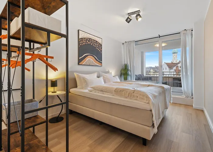 Primero Relax-home I Premium Ab 90qm I Balkon Garage I A8-fuggerei Appartamento